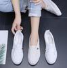 Size35-40 Low Platform Sneakers Women Shoes Female Pu Leather Walking Sneakers Loafers White Flat Slip On Vulcanize Casual Shoes