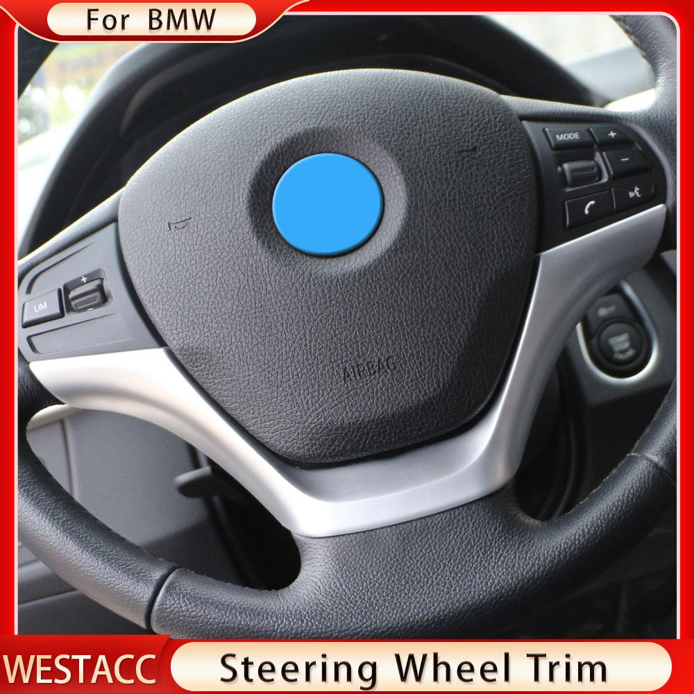 ABS хромированная накладка на руль автомобиля декоративная наклейка для BMW 3 серии F30 F34 320 328 2013 2014 стиль