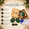 HimberJoy Натуральные Зеленые Нефритовые Монеты Цзыбу с Золотой Священной Резьбой, Овальная Форма Камень для Ладони, Сертифицированный в Лаборатории Целебный Кристалл для Богатства и Процветания
