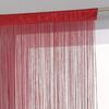 Atmosphéra 90 X 200 Cm Thread Curtain - Red