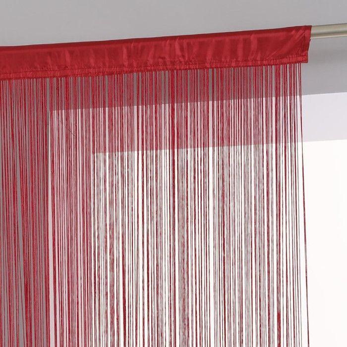 Atmosphéra 90 X 200 Cm Thread Curtain - Red