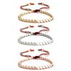 1 Pc Braided Bracelets Good Lucky Handmade Bangles Copper Beads Fashion Wrist Jewelry Gifts For Lovers