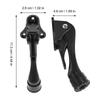 5Pcs Black Door Stopper for Bottom of Door with Semi Automatic Step