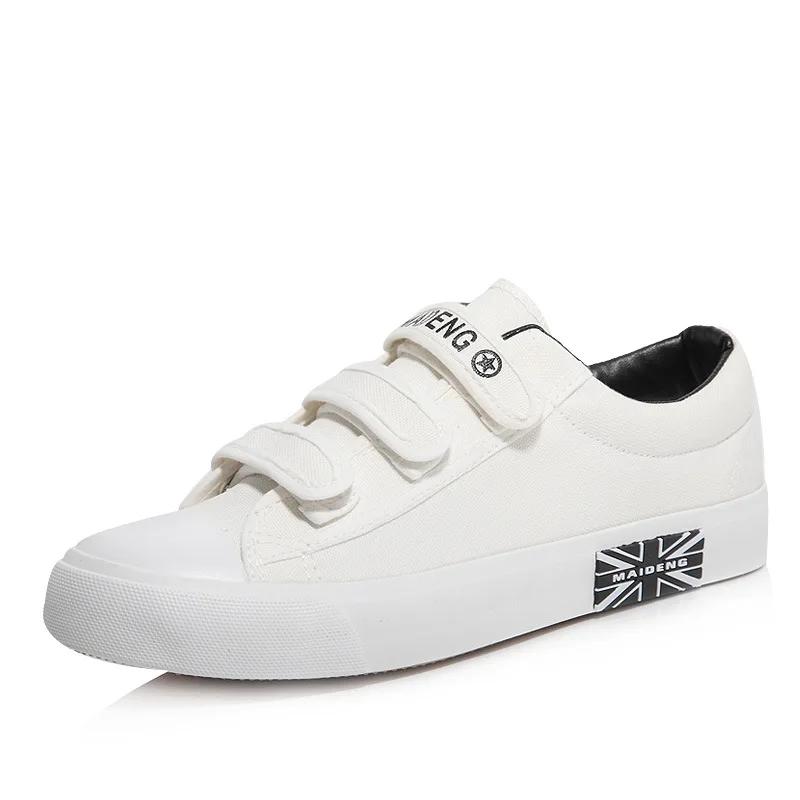 Кроссовки женские туфли 2020 новые повседневные туфли на шнуровке парусиновые туфли женские теннисные туфли женские модные однотонные женские кроссовки на липучке