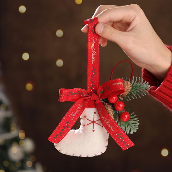 Рождественское украшение Маленький сапожок Варежка Санта Снеговик Пряничный человечек Подвесное украшение на елку Праздничный декоративный кулон для автомобиля для декора стен и дверей