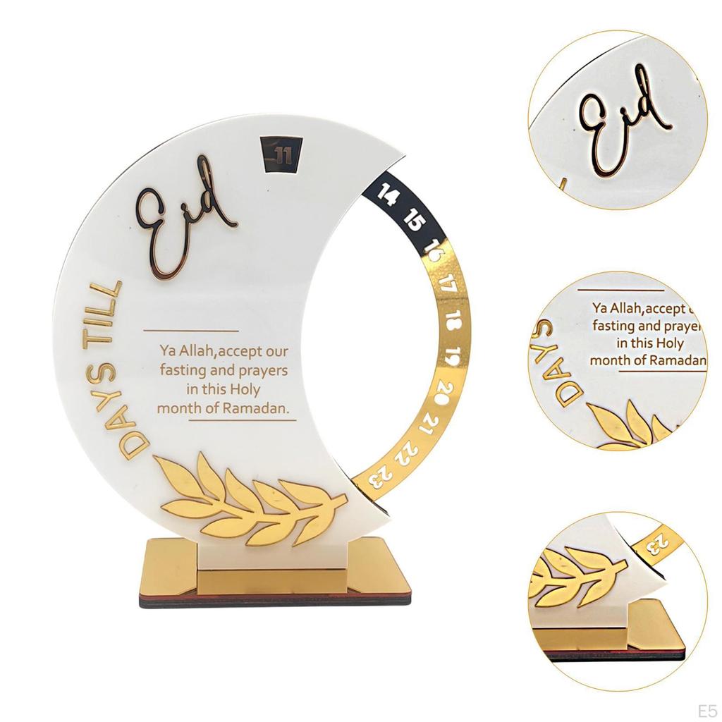 Мусульманский календарь Рамадан Адвент Коллекция акриловых табличек Центральное украшение стола Украшение Ид Мубарак