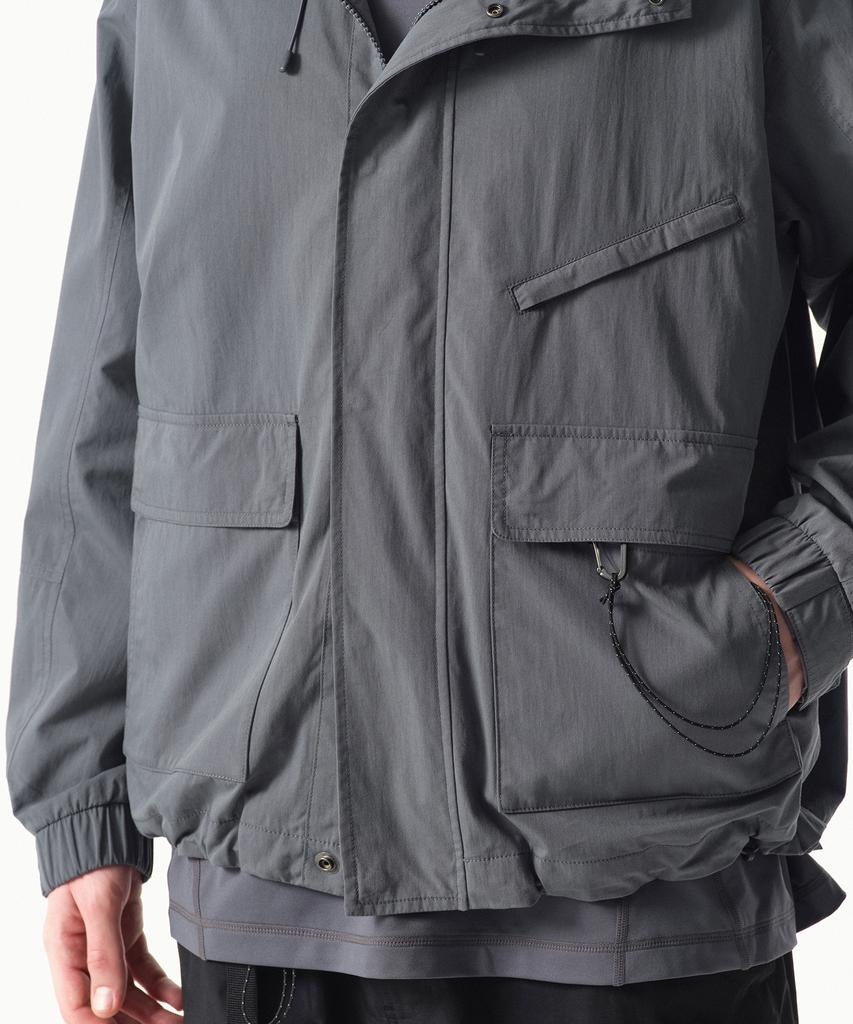 Musinsa Standard [City Leisure] Cn Hooded Windbreaker Jacket [Blue Grey]