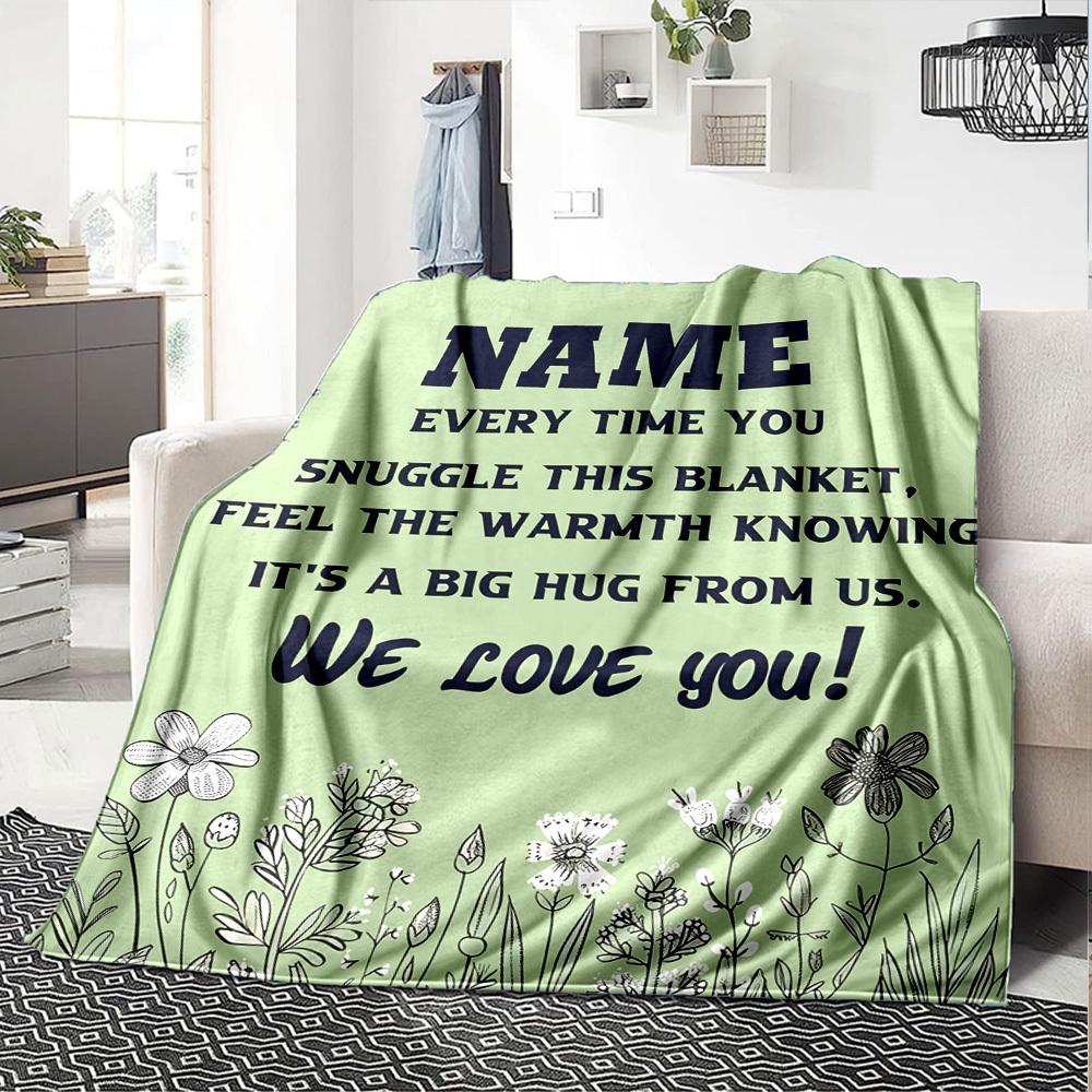 20Th Birthday Celebration Customize Your Name Blankets Comfortable Soft Lightweight Allseason Multipurpose Blanket For Picnics Sofas Offices Beds