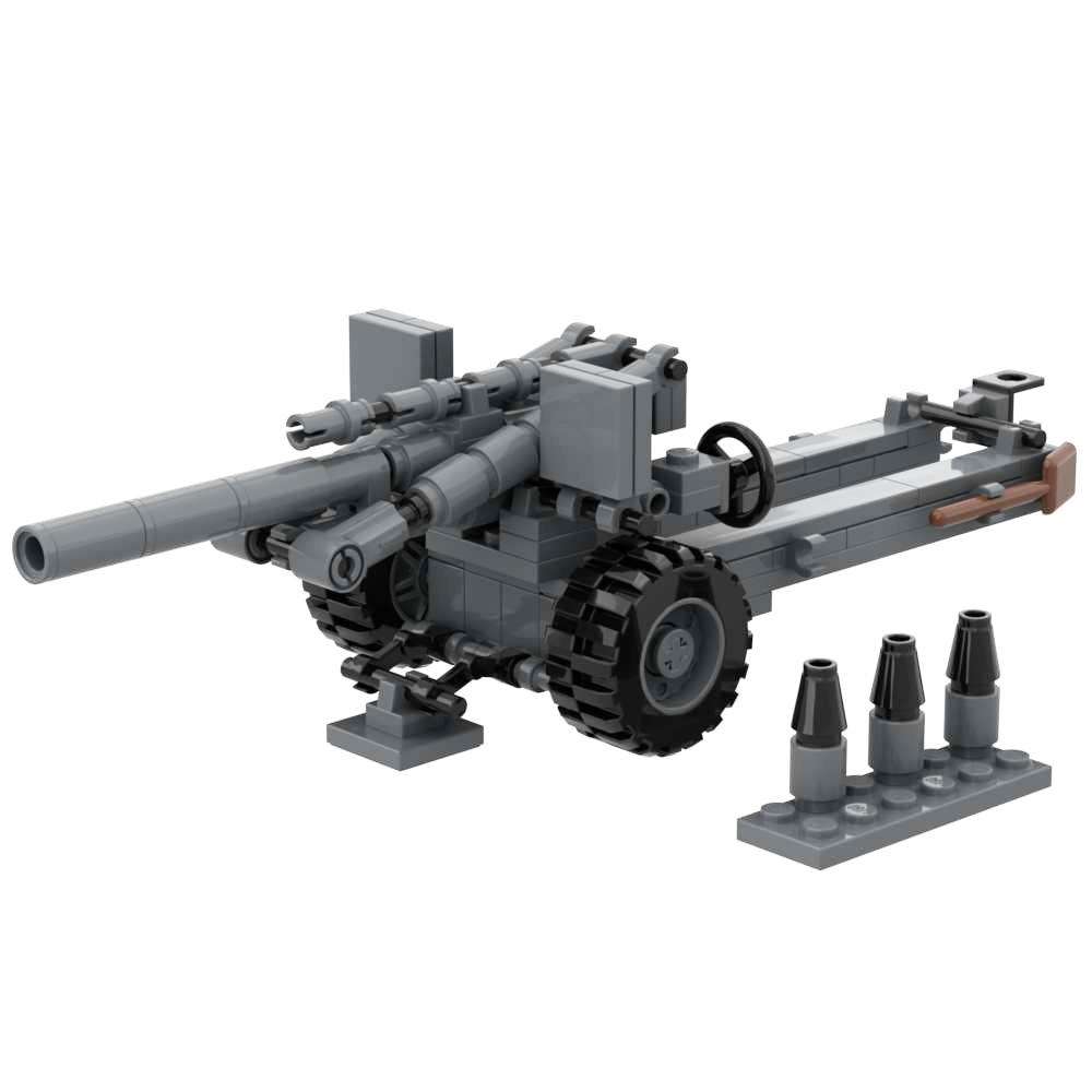 Блочный конструктор Гаубица M777 Флак 36 pak40 M102 M198 Бофорс 40мм Зенитное Противотанковое Орудие Артиллерия Линкора Военный Набор Кирпичиков