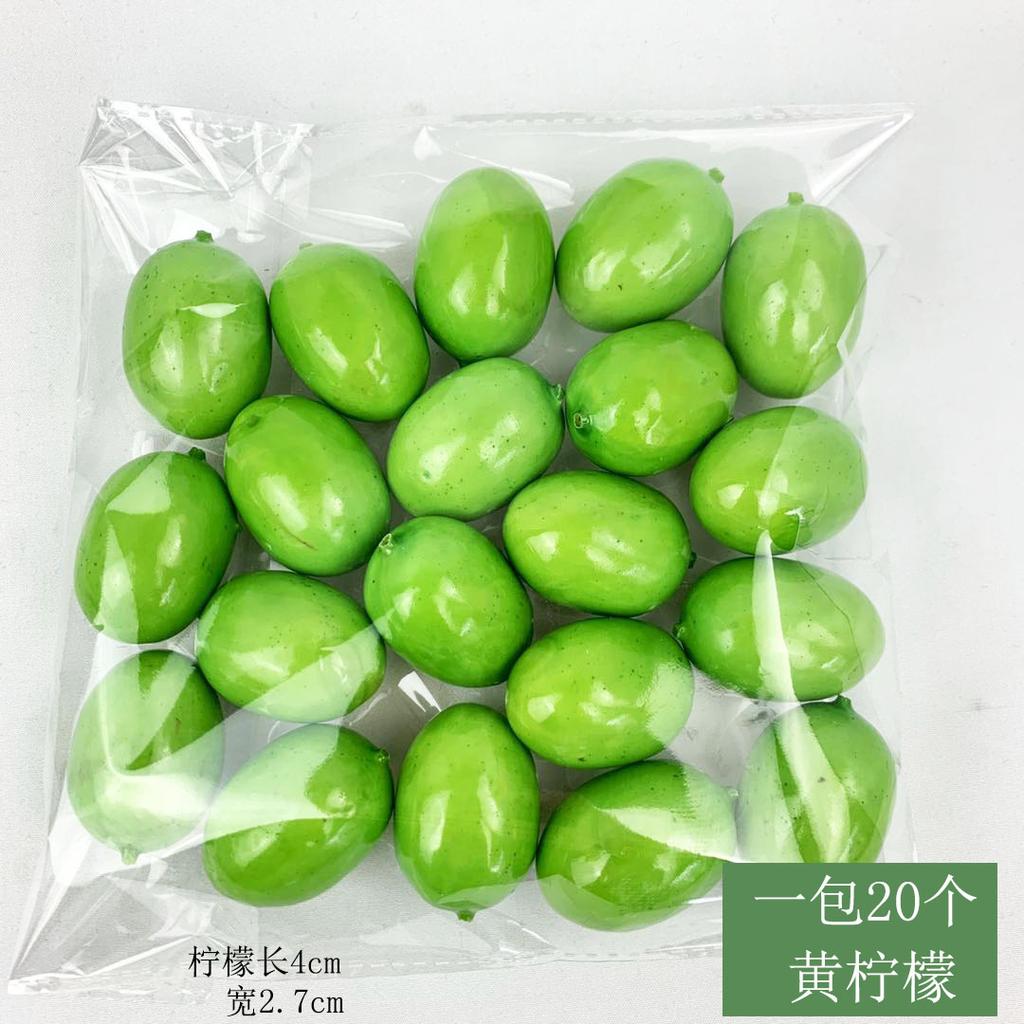 10PCS 2-3cm Mini Artificial Fruits Foods Vegetables Fake Apple Peach Orange Lemon Pear Banana Pepper Pumpkin Home Decoration