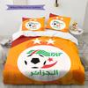 Algeria National Football Team  Pattern Bedding Quilt Set  Home Decoration  Gift (1 * duvet cover + 2 * pillowcase  without core)