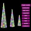 Christmas Tree 3 pcs Multicolored 20 x 20 x 80 cm Acrylic