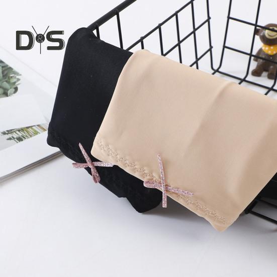 Women Safety Pants High Elasticity Solid Color Lace Seamless Soft Breathable Anti Exposure Mid Waist Quick Dry Under Skirt Shorts Safety Underpants