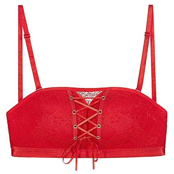 Women's Strapless Stealth Bra Wire Free Bra Bandage Brassiere Tira Underwear