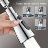 3 In1 Kitchen Pull Out Faucet Sprayer Nozzle ABS Durable Water Saving Shower Spray Head Bathroom Basin Sink Tap Replacement New