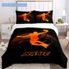 Basketball Shooting Duvet Cover Soft Bedding Set For Bedroomdorm Personalized Name Threepiece Set 1 Duvet Cover And 2 Pillowcases Perfect Gift For All