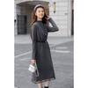 Mokana Women's Winter Long-Sleeve Layered Fringe Dress Set