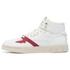 Li Ning 001 Mid Durable Breathable High-Top Skate Shoes Men Sneakers White Red ALJS071-2