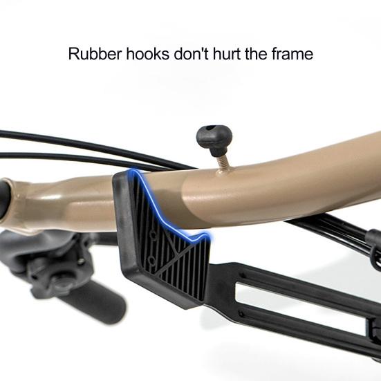 Настенное крепление для велосипеда, прочная металлическая горизонтальная вешалка для велосипеда, экономящая место, для дома, гаража, квартиры, горной дороги, настенная стойка для хранения велосипеда