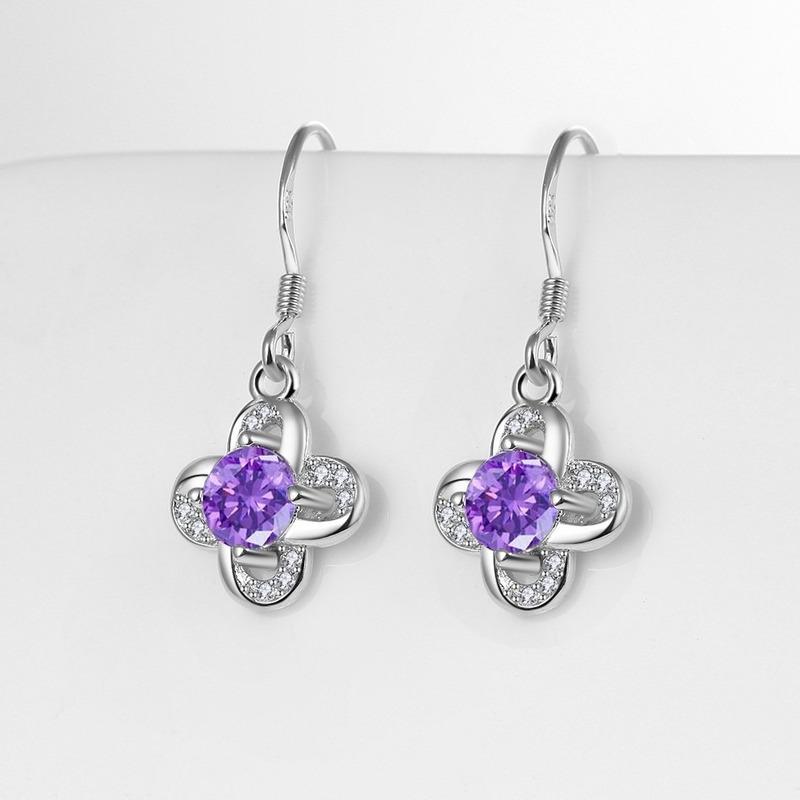 Lindon Copper Alloy Zircon Earrings Drop Earrings For Women Wedding Party Gift