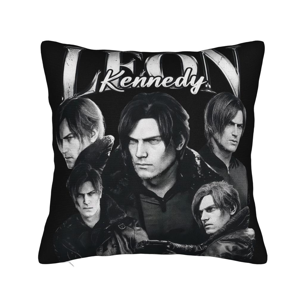 Leon S Kennedy Pillowcase Soft Fabric Cushion Cover Gift Pillow Case Cover Seater Zipper