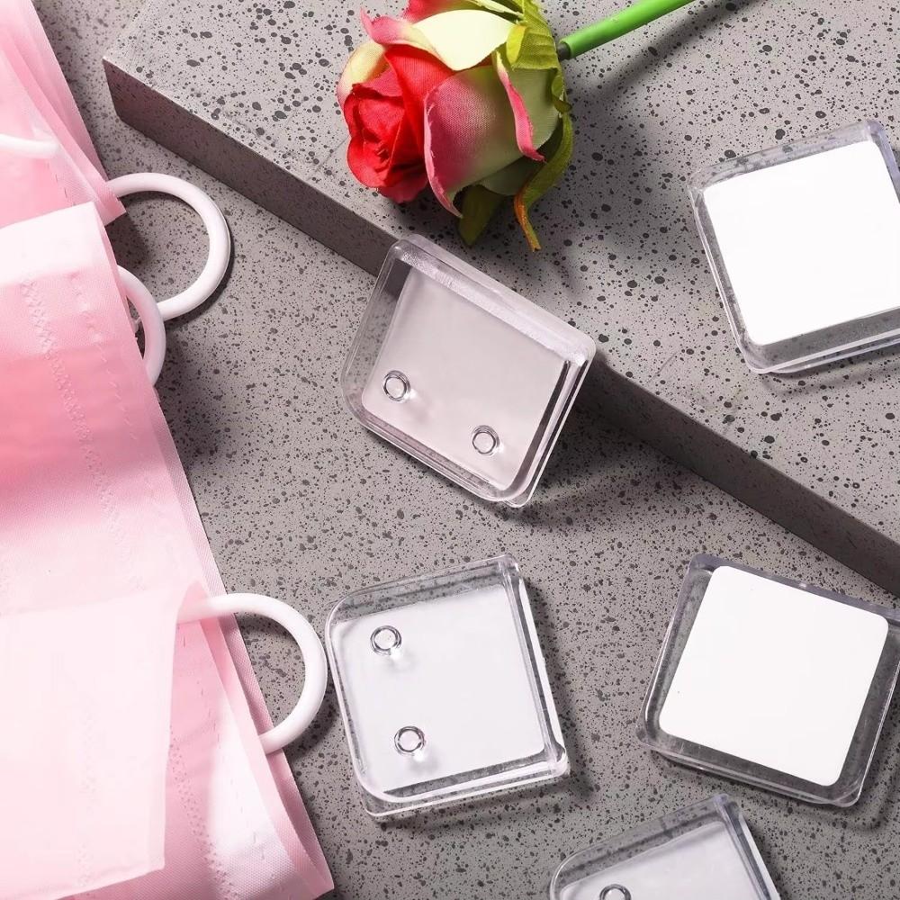 2/4/6/8Pcs Transparent Curtain Closure Clip Windproof Curtain Fixing Buckle  Toilet Curtain