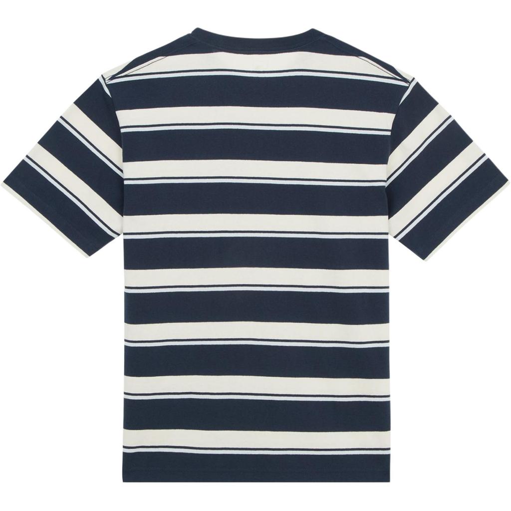 The North Face 1990 Series Outdoor Striped Crew Neck Loose Short Sleeve T-Shirt Unisex Tops Dark-Blue NT7UR28A
