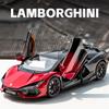 1:24 Lamborghini Revuelto Super Sports Car Alloy Car Die-cast Toy Car Metal Toy Car Model Sound and Light Pull Back Collection Children's Toy