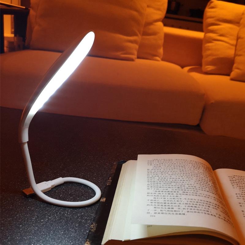Регулируемая USB светодиодная настольная лампа с Power Bank – Портативный ночник для спальни, офиса или ночной рыбалки