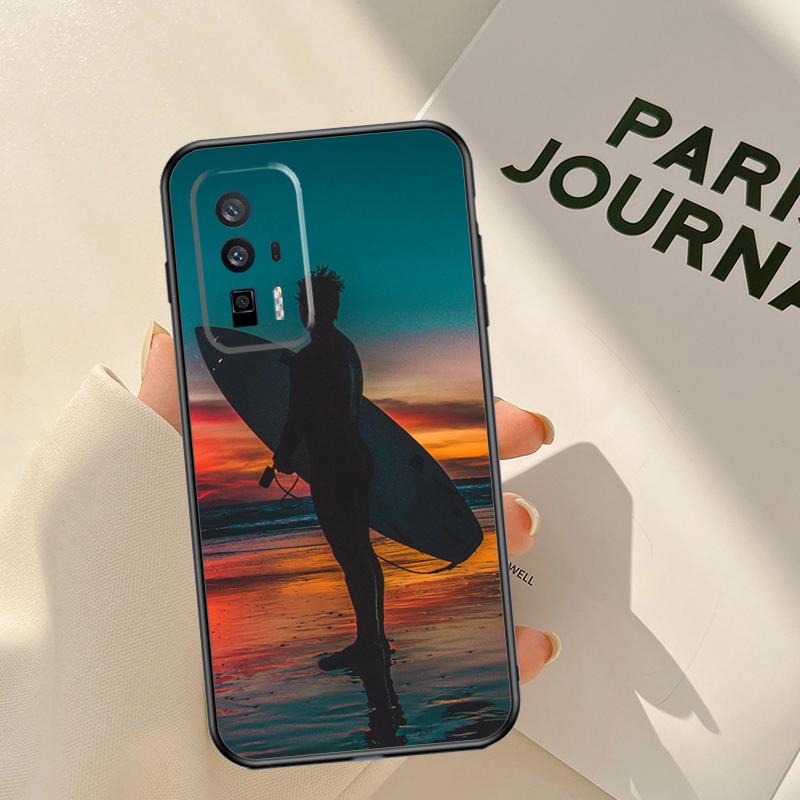 Чехол для телефона Surf Surfboard для Xiaomi 15T 14T 13T Pro 14 15 Ultra 17 Pro Max POCO F8 F7 F5 F6 X3 X5 X6 X7 Pro Coque