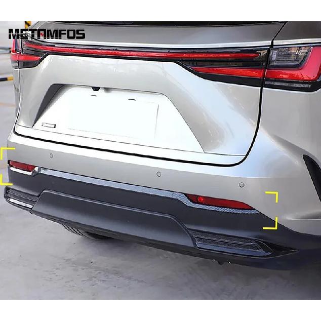 For Lexus NX 250 350 350H 450H -2025 Chrome Rear Bumper Lip Trim Spoiler Body Kit Diffuser Splitter Protector Accessories