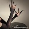 Silky Black Erotic Stockings & Seamless Five-Finger Gloves – Ultra-Thin, High Elasticity & Pure Desire