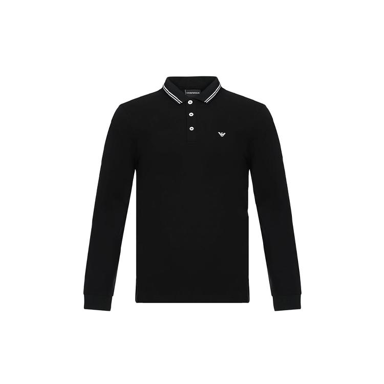 EMPORIO ARMANI Polo Shirt Men's Black 8N1F36-1JPTZ-0999