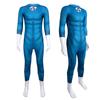 Stylish Blue Amazing Four Heroes Costume Jumpsuit Cosplay Outfit For All Genders