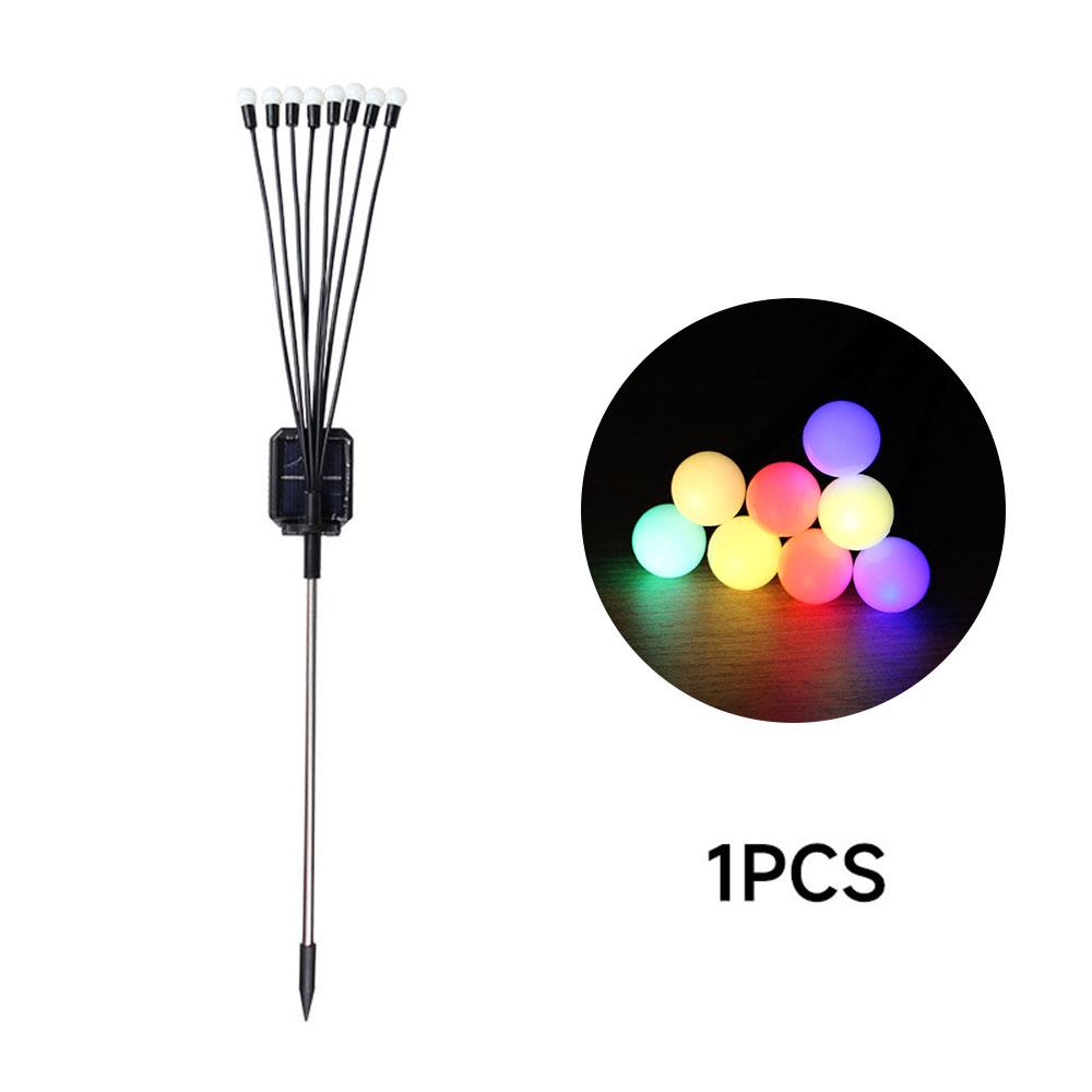 6/8/10 LED Solar Firefly Lights Garden Decoration Lights Outdoor Stake Lawn Lamp Vibrant Terrace Balcony Patio Pathway Decor