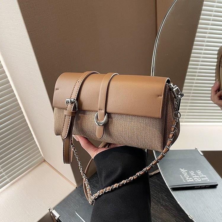 IELGY Simple Casual Fashion All-Match One-Shoulder Commuter Small Square Bag