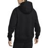 Nike Club Fashion Универсальный повседневный флисовый пуловер с капюшоном Мужские толстовки с капюшоном Черный Белый FZ0872-010