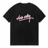 VIce City Принт Мужская футболка с круглым вырезом Простая Модная Мягкая Дышащая Свободная Футболка Мужские Топы футболка повседневная Футболки с коротким рукавом