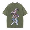 JoJo's Bizarre Adventure Yoshikage Kira Killer Queen Printed T-shirt Men Women Tshirts Cotton Clothing Vintage Washed T Shirt