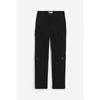 H M Cotton Twill Cargo Pants Black 1139516001