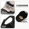 Fashion Hat Korean version of personalized retro baseball cap, letter embroidered visor, women's fashion travel cap, men's old hat trend