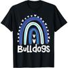Футболка для мужчин и женщин с талисманом школы Бульдогов, радужным учителем и надписью «Любитель»