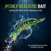 Freshwater Fishing Lure 13CM/17G Multi-Jointed Lure Realistic 8-Section Swimbait with Hooks Outdoor Bionic Hard Artificial Bait for Saltwater