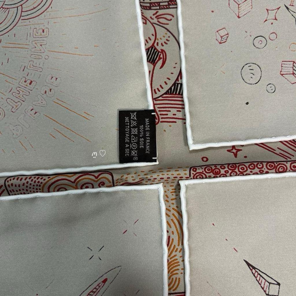 [Б/У] Шарф-каре HERMES 90 Please Hold the Line, шелк, 25SS