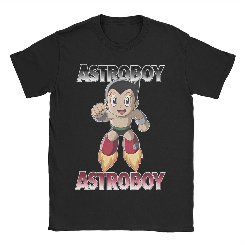 Astro Boy TShirt Summer Anime Hippie T Shirts Unisexs Pure Cotton Crew Neck Plus Size Clothing Short Sleeve YK Casual Tops