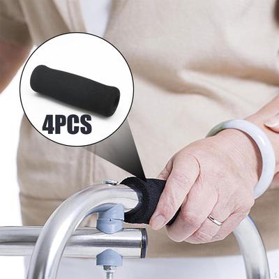4x Многоразовые поролоновые ручки для костылей, нескользящие, для пожилых людей, вспомогательные средства для ходьбы