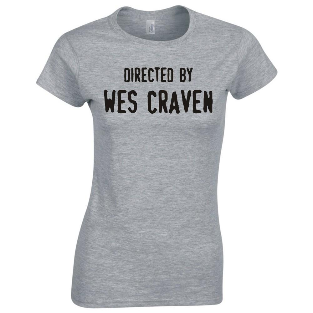 Movie Humour Directed By Wes Craven Ladies Skinny Fit TShirt