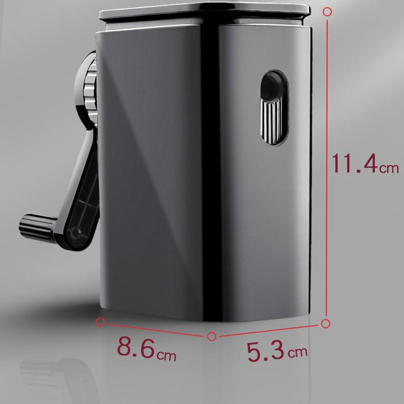 Точилка для древесного угля и художественных карандашей с ручным приводом и автоматической подачей