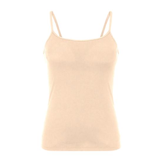 Женская майка-топ на бретелях-спагетти с вырезом-ковшом, со встроенным бюстгальтером, с подкладкой, базовая майка-ками, летний повседневный топ без рукавов для тренировок