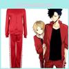 Стильный костюм для косплея Haikyuu Nekoma, унисекс спортивный костюм для поклонников аниме